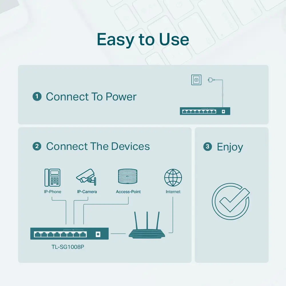 TP-Link TL-SG1008P – şəkil 6