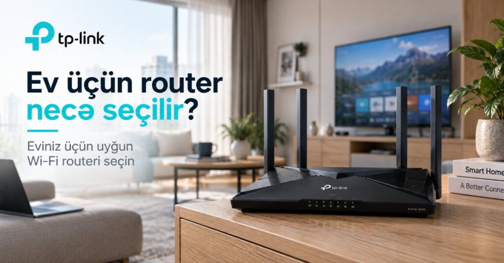 TP-Link Archer AX53 Wi-Fi router ev seraitinde
